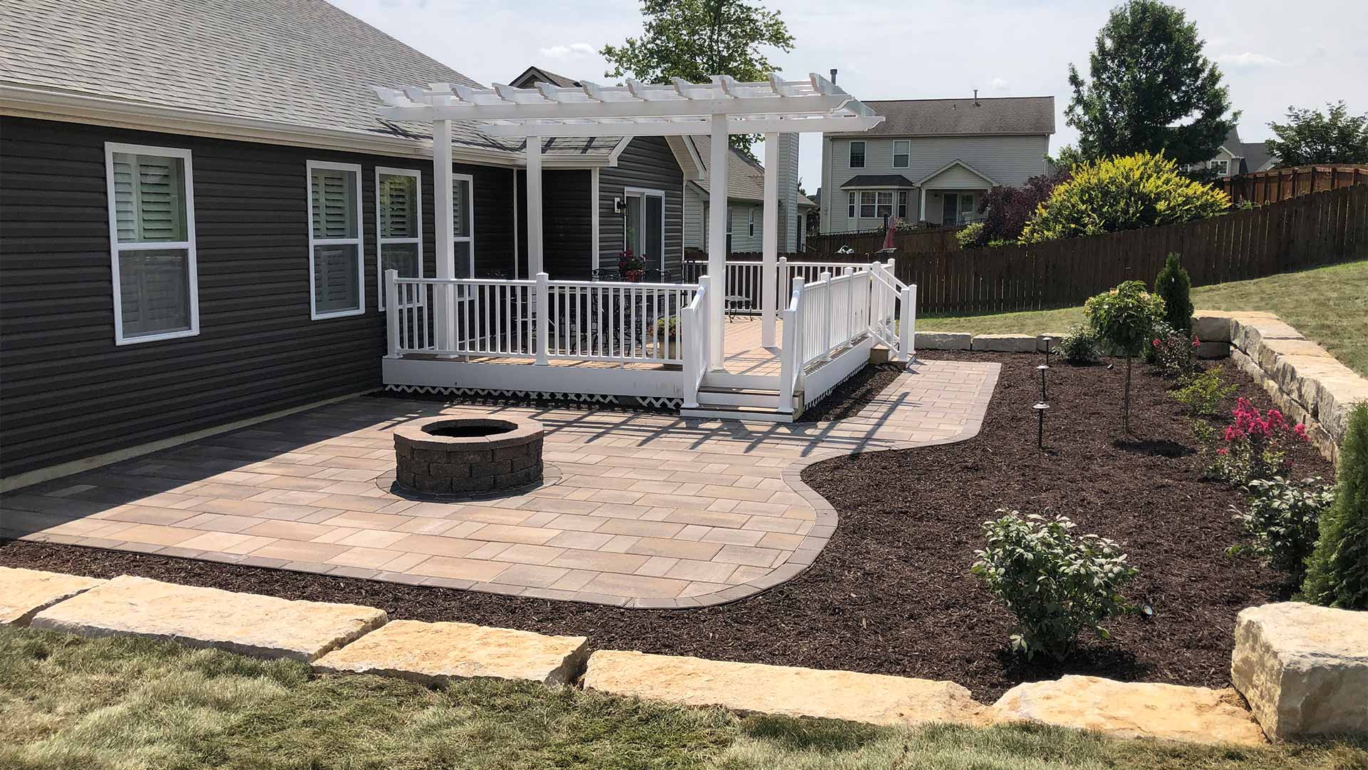 Landscape Makeover in Edwardsville, IL With New Patio & Retaining Wall