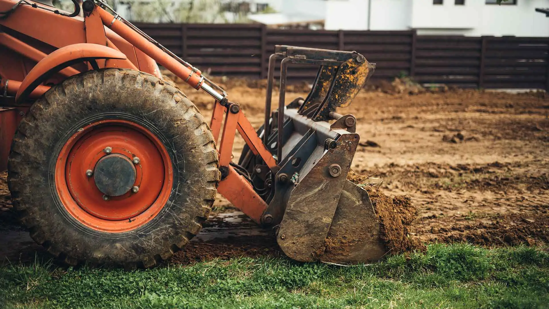Land being cleared by large equipment near Edwardsville, IL.