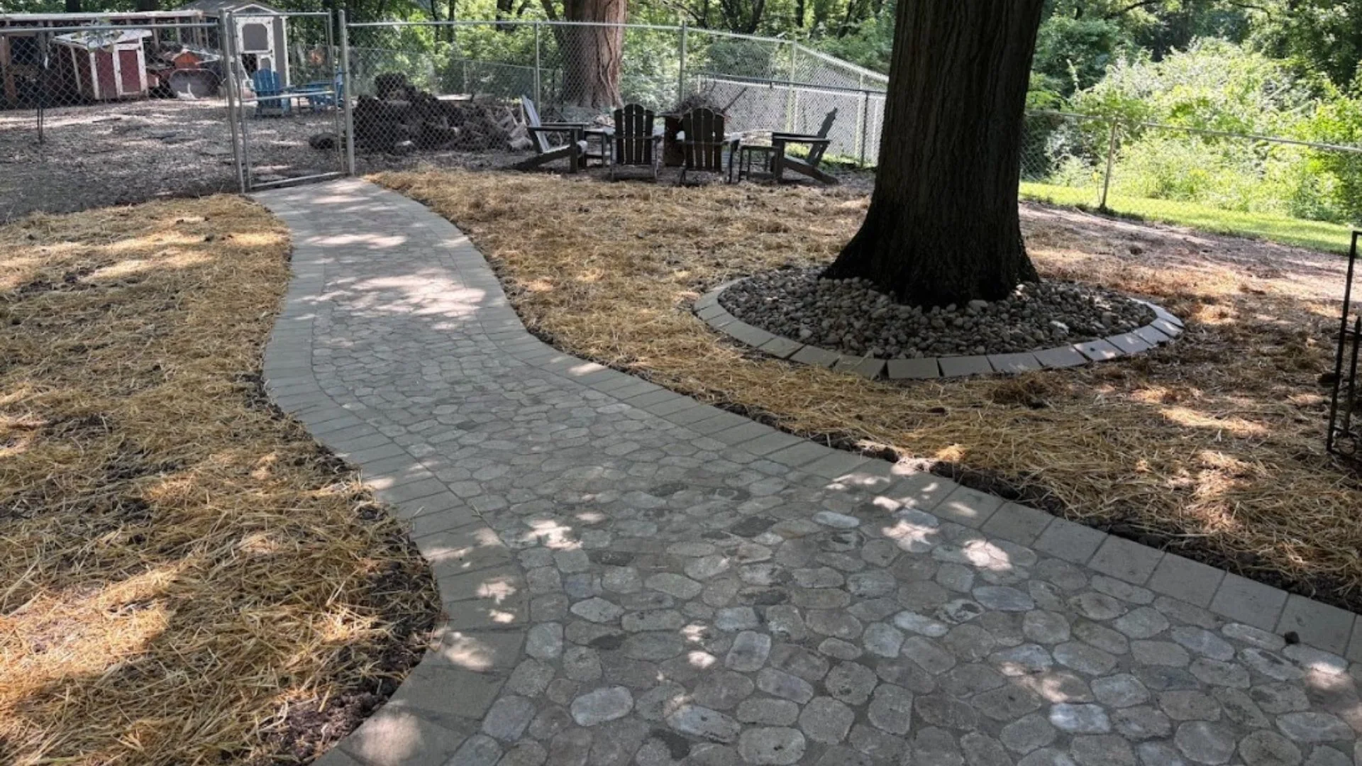 Paver Walkway Installation Project in Maryville, IL
