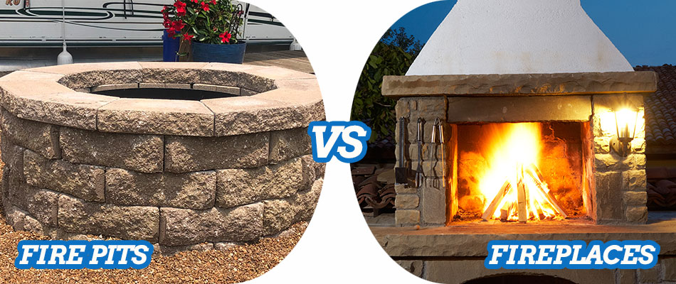Fire pits vs outdoor fireplaces for properties in Edwardsville, IL.