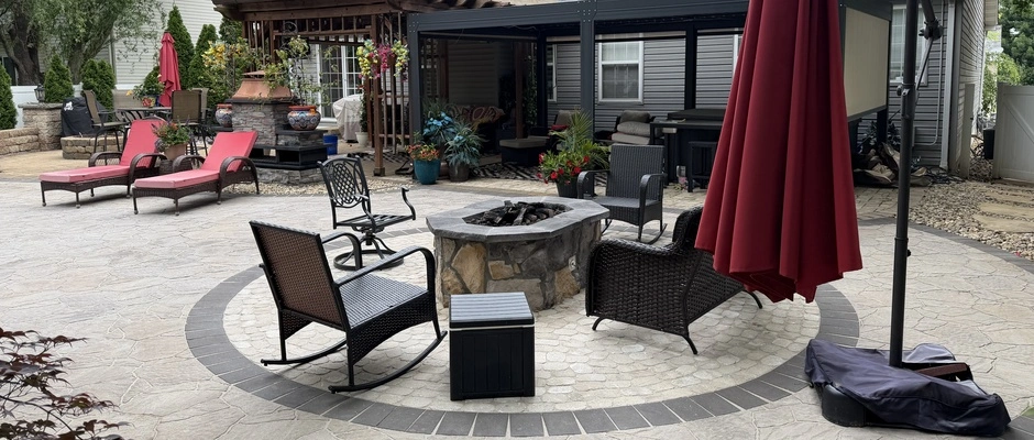 Edwardsville patio installation in Edwardsville, IL.